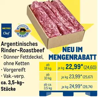 METRO METRO Chef Argentinisches Rinder-Roastbeef Angebot