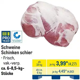 METRO Schweine Schinken schier Angebot