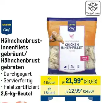 METRO METRO Chef Hähnchenbrust Innenfilets gebräunt/ Hähnchenbrust gebraten Angebot