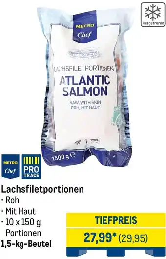 METRO METRO Chef Lachsfiletportionen Angebot