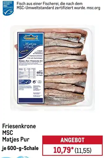 METRO Friesenkrone MSC Matjes Pur Angebot