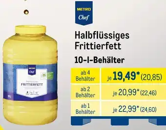 METRO METRO Chef Halbflüssiges Frittierfett Angebot