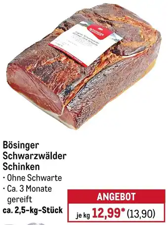METRO Bösinger Schwarzwälder Schinken Angebot