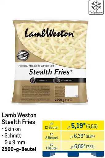METRO Lamb Weston Stealth Fries Angebot
