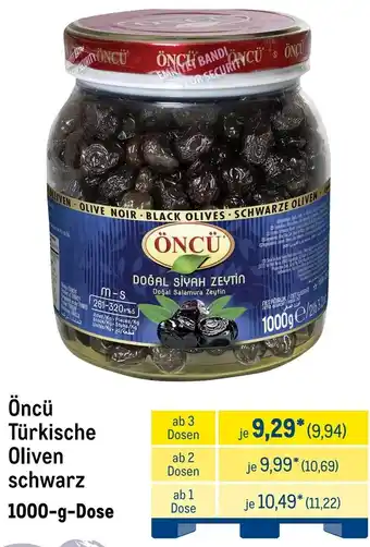 METRO Öncü Türkische Oliven schwarz Angebot