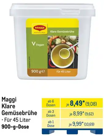 METRO Maggi Klare Gemüsebrühe Angebot