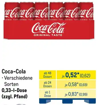 METRO Coca-Cola Angebot