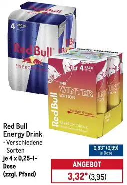 METRO Red Bull Energy Drink Angebot