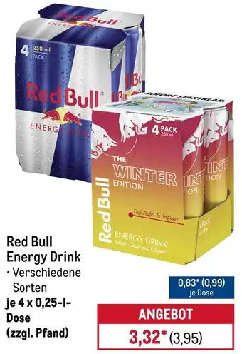 METRO Red Bull Energy Drink Angebot