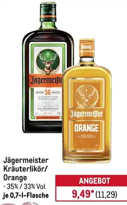 METRO Jägermeister Kräuterlikör/ Orange Angebot