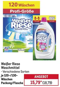 METRO Weiẞer Riese Waschmittel Angebot