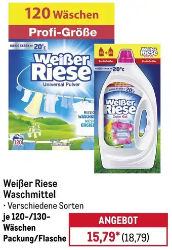 METRO Weiẞer Riese Waschmittel Angebot