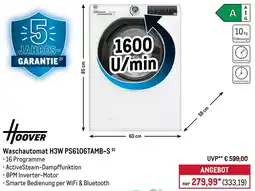 METRO HOOVER Waschautomat H3W PS6106TAMB-S Angebot