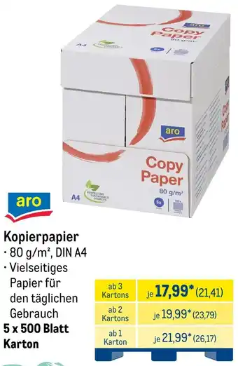 METRO aro Kopierpapier Angebot