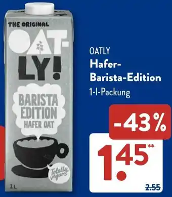 Aldi Süd OATLY Hafer Barista-Edition Angebot