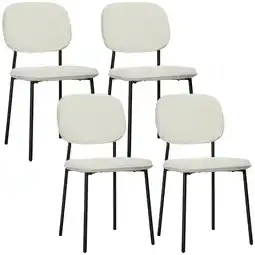 Netto Marken-Discount HOMCOM Esszimmerstühle Polyester, Stahl Angebot