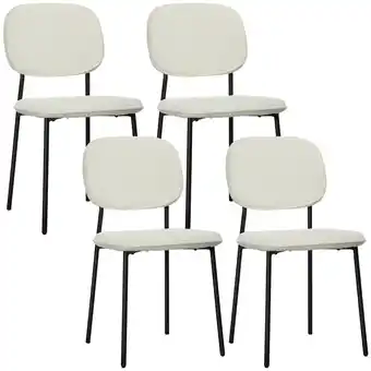 Netto Marken-Discount HOMCOM Esszimmerstühle Polyester, Stahl Angebot