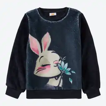 NKD Kinder-Mädchen-Fleeceshirt mit Hasenaufdruck Angebot