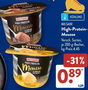 Aldi Süd MILSANI High-Protein Mousse Angebot