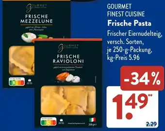 Aldi Süd GOURMET FINEST CUISINE Frische Pasta Angebot