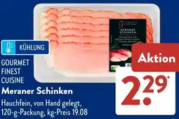 Aldi Süd GOURMET FINEST CUISINE Meraner Schinken Angebot