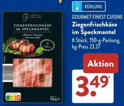 Aldi Süd GOURMET FINEST CUISINE Ziegenfrischkäse im Speckmantel Angebot