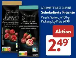 Aldi Süd GOURMET FINEST CUISINE Schokolierte Früchte Angebot