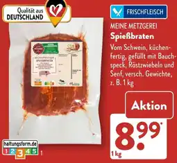 Aldi Süd MEINE METZGEREI Spießbraten Angebot
