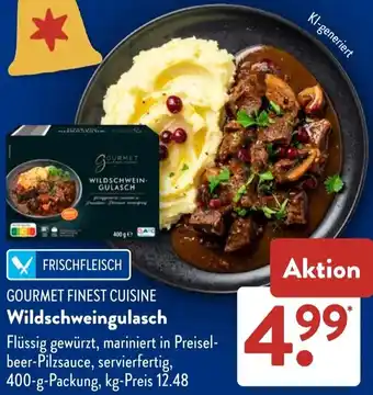 Aldi Süd GOURMET FINEST CUISINE Wildschweingulasch Angebot