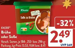 Aldi Süd KNORR Brühe oder Soẞe Angebot