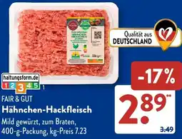 Aldi Süd FAIR & GUT Hähnchen-Hackfleisch Angebot