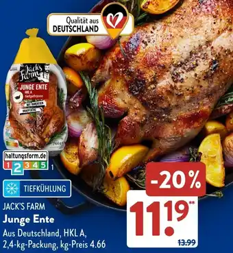 Aldi Süd JACK'S FARM Junge Ente Angebot