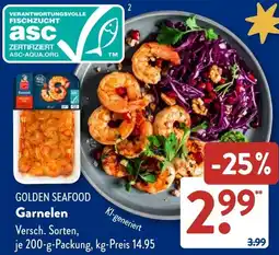 Aldi Süd GOLDEN SEAFOOD Garnelen Angebot