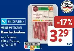 Aldi Süd MEINE METZGEREI Bauchscheiben Angebot