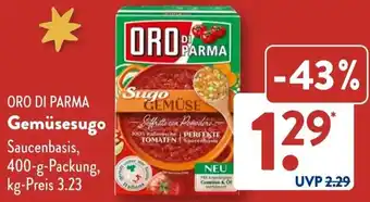 Aldi Süd ORO DI PARMA Gemüsesugo Angebot