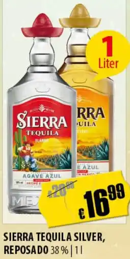FreeOneShop Sierra tequila silver, reposado Angebot