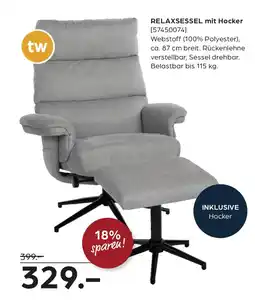 Möbel Buss RELAXSESSEL mit Hocker Angebot