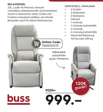Möbel Buss Himolla relaxsessel Angebot