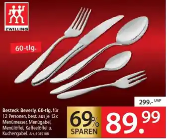 Zurbrüggen ZWILLING Besteck Beverly, 60-tlg. Angebot