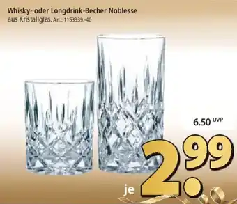Zurbrüggen Whisky- oder Longdrink-Becher Noblesse Angebot