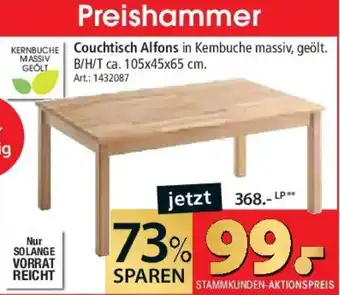 Zurbrüggen Couchtisch Alfons Angebot