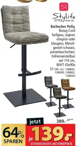 Zurbrüggen Stylife Barhocker Polly Angebot