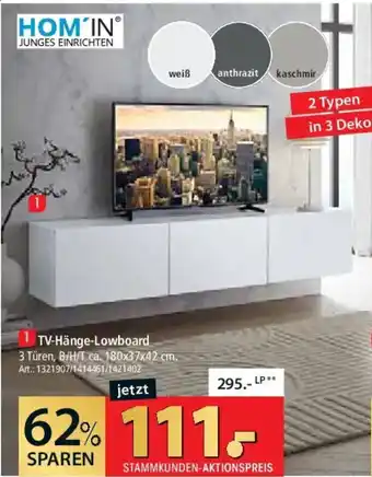 Zurbrüggen HOM'IN TV-Hänge-Lowboard Angebot