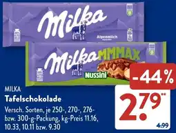 Aldi Süd MILKA Tafelschokolade Angebot