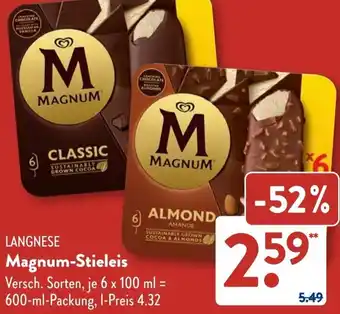 Aldi Süd LANGNESE Magnum-Stieleis Angebot