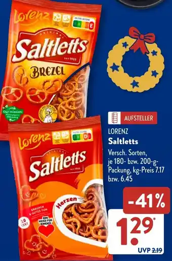 Aldi Süd LORENZ Saltletts Angebot