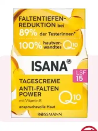 Rossmann Isana Tagescreme Q10 Anti-Falten Power Angebot