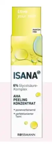 Rossmann Isana AHA Peeling Konzentrat Angebot
