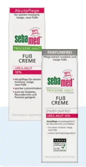 Rossmann Sebamed Urea Akut Fußcreme Angebot
