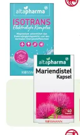 Rossmann Altapharma Isotrans Elektrolyte Komplex Angebot